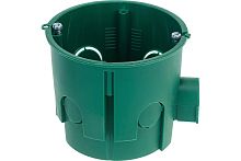 Коробка установочная Systeme Electric СП 68x60мм для сплошных стен зеленый ( Подрозетник )