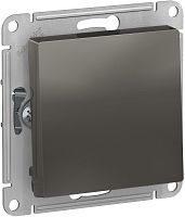 Переключатель без рамки Systeme Electric AtlasDesign 1-кл. проходной сталь