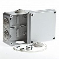 Коробка распределительная TYCO 100х100х50 (6 вводов) серый IP54 67050