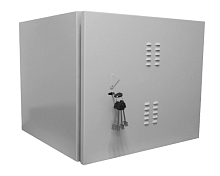 Климатический всепогодный шкаф 19″ Netko 6U (660х600х550) направляющие, оборудование в комплекте