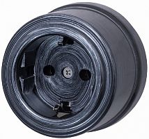 Розетка-ретро с заземлением пластик Bironi Лизетта 1-м. серебрянный век Bironi — купить по цене от 525 ₽ | ПрофБезопасность