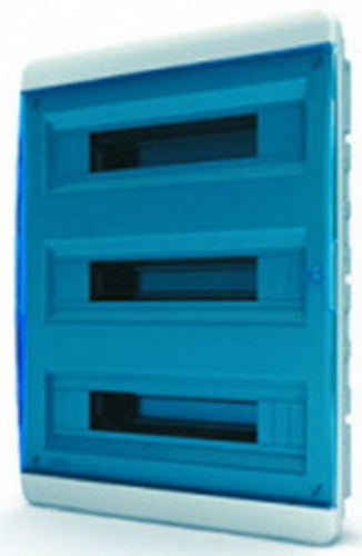Бокс пластиковый Tekfor ЩРВ-П-54 BVS 40-54-1 (535х398х102мм) IP41 синяя дверца