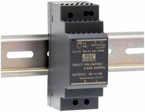 Блок питания домофона Mean Well HDR-30-15 Mean Well — купить по цене от 1&nbsp;790 ₽ | ПрофБезопасность