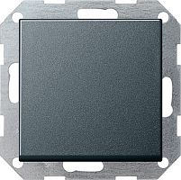 Выключатель кнопочный без рамки Gira System55 1-кл. антрацит Gira — купить по цене от 3&nbsp;040 ₽ | ПрофБезопасность
