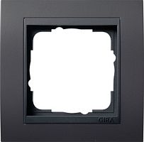 Рамка универсальная Gira Event Clear 1-м. антрацит/антрацит Gira — купить по цене от 1&nbsp;220 ₽ | ПрофБезопасность