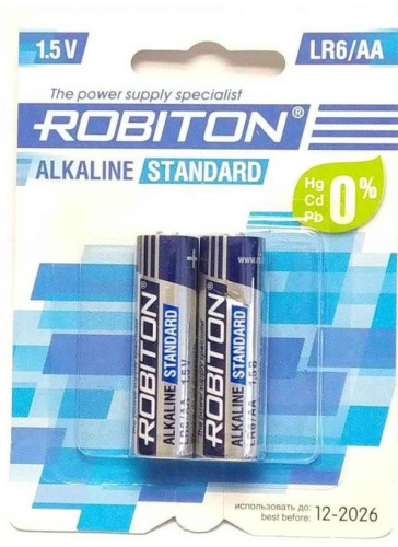 Элемент питания ROBITON STANDARD LR6 BL2