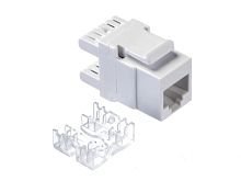 Модуль Keystone неэкранированный, RJ-45, cat.5е, 180°, под инструмент, белый, для патч-панели