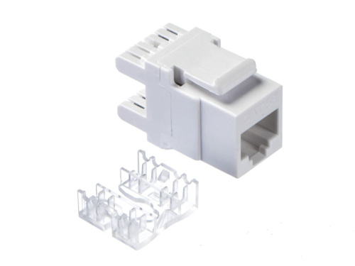 Модуль Keystone неэкранированный, RJ-45, cat.5е, 180°, под инструмент, белый, для патч-панели