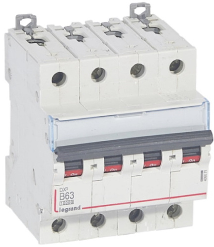 Выключатель автоматический Legrand DX3-E 10000 4п 63А B 16кА