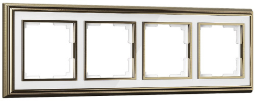 Рамка универсальная Werkel Palacio Classic 4-м. металл бронза/белый, Werkel, купить, цена, доставка, безопасность Рамка универсальная Werkel Palacio Classic 4-м. металл бронза/белый Werkel — купить по цене от 3 198 ₽ | ПрофБезопасность