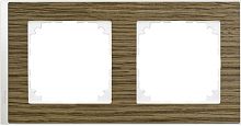 Рамка универсальная Schneider Electric Merten M-Pure Decor 2-м. дуб/бриллиантовый белый 