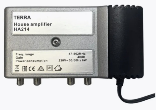 Усилитель эфирный магистральный Terra HA214 new