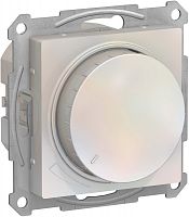 Светорегулятор поворотно-нажимной без рамки Systeme Electric AtlasDesign 5-400Вт жемчуг картинка