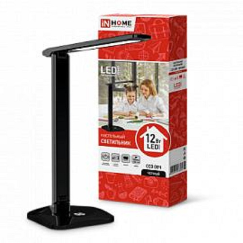 Светильник настольный InHome CCO 08Ч 12Вт 220В 3000-6500К Черная In Home — купить по цене от 1&nbsp;185 ₽ | ПрофБезопасность