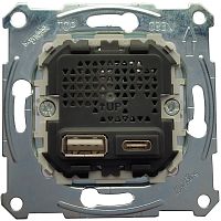 Розетка USB тип A+C без накладки без рамки Schneider Electric Merten System M 2-м. 2400мA