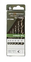 Набор свёрл по металлу Дело Техники 211206 Cobalt 5% , 6шт.