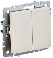 Выключатель без рамки IEK Brite ВС10-2-0-БрКр 2-кл. бежевый