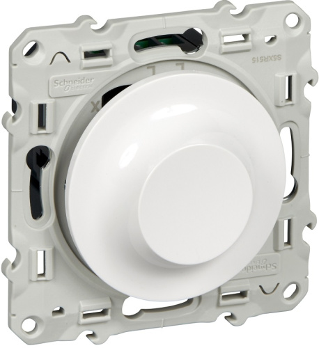 Светорегулятор поворотно-нажимной Schneider Electric Odace 4-400Вт белый Schneider Electric — купить по цене от 8&nbsp;396 ₽ | ПрофБезопасность