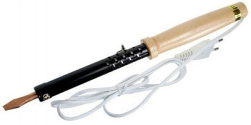 Паяльник электрический 100Вт ЭПСН 220В деревянная ручка ПД 12-0291