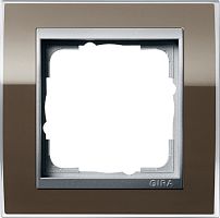 Рамка универсальная Gira Event Clear 1-м. коричневый/алюминий Gira — купить по цене от 1&nbsp;600 ₽ | ПрофБезопасность