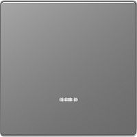Лицевая панель Schneider Electric Merten D-Life для 1-кл. выключателя с подсветкой сталь