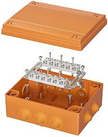 Коробка огнестойкая DKC Vulcan 240x190x90мм 12x10мм IP55 оранжевый картинка