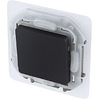 Переключатель без рамки Legrand Inspiria 1-кл. проходной IP44 антрацит