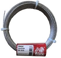 Трос стальной Стройбат DIN 3055 6мм (10м)