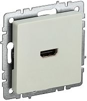 Розетка HDMI без рамки IEK Brite РHDMI-0-БрКр 1-м. бежевый