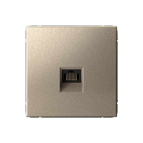 Розетка компьютерная без рамки Systeme Electric ArtGallery  1-м. RJ45 CAT 6А шампань Systeme Electric — купить по цене от 3&nbsp;135 ₽ | ПрофБезопасность