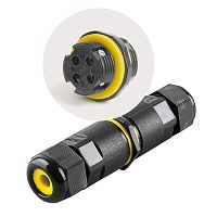 Кабельный коннектор I-образный 3-х контактный Feron LD519 IP68 черный Feron — купить по цене от 200 ₽ | ПрофБезопасность