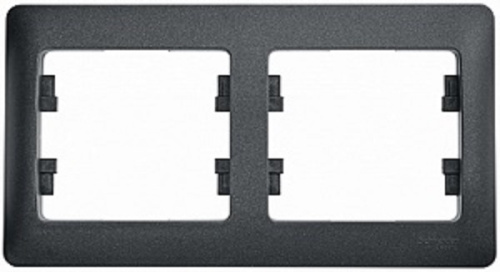 Рамка горизонтальная Systeme Electric Glossa 2-м. антрацит, Systeme Electric, купить, цена, доставка, безопасность фото 2 Рамка горизонтальная Systeme Electric Glossa 2-м. антрацит Systeme Electric — купить по цене от 204 ₽ | ПрофБезопасность фото 2