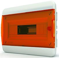 Бокс пластиковый Tekfor ЩРВ-П-12 BVO 40-12-1 (240х290х102мм) IP41 оранжевая дверца
