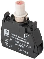 Ламповый блок подсветки светодиодный EKF PROxima XB4 220В красный