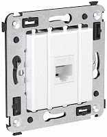 Розетка компьютерная без рамки DKC Avanti 1-м. RJ45 6е белое облако