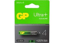 Элемент питания GP LR03 Ultra Plus Alkaline G-TECH 24AUPA21-2CRSB4 4 шт (упак) AAA (батарейка)