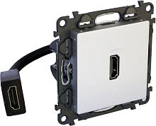 Розетка HDMI без рамки Legrand Valena Life 1-м алюминий Legrand — купить по цене от 14&nbsp;385 ₽ | ПрофБезопасность