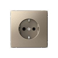 Розетка с заземлением без рамки Systeme Electric ArtGallery  1-м. шампань Systeme Electric — купить по цене от 470 ₽ | ПрофБезопасность