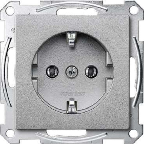Розетка с заземлением без рамки Schneider Electric Merten System M 1-м. алюминий , Schneider Electric, купить, цена, доставка, безопасность фото 2 Розетка с заземлением без рамки Schneider Electric Merten System M 1-м. алюминий Schneider Electric — купить по цене от 848 ₽ | ПрофБезопасность фото 2