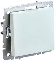 Выключатель кнопочный без рамки IEK Brite ВС10-1-4-БрЖ 1-кл. жемчуг