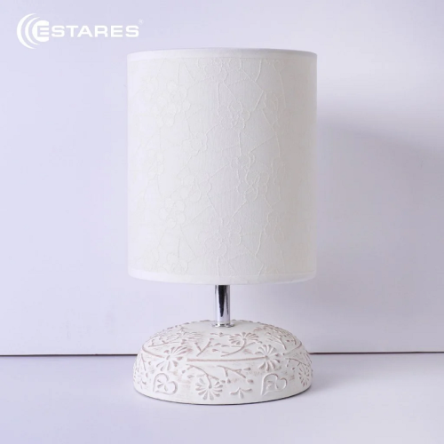 Светильник настольный ESTARES GAMMA 1xE14 R-150x150x265-CREAMWHITE-220-IP20 Estares — купить по цене от 1&nbsp;250 ₽ | ПрофБезопасность