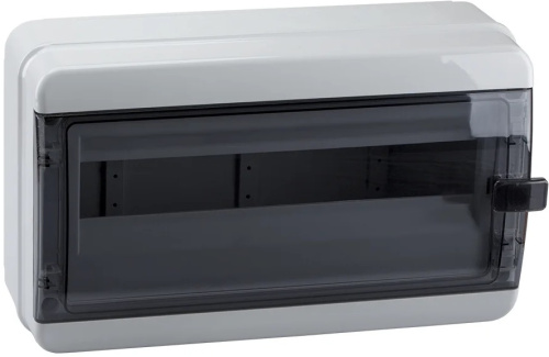 Бокс пластиковый Кэаз OptiBox ЩРН-П-18 P-BNK-3-18-IP65 (290х236х102мм) IP65 прозрачная дверца