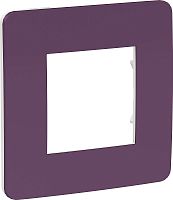 Рамка универсальная Schneider Electric Unica Studio Color 1-м. лиловый/белый