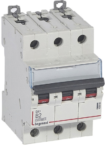 Выключатель автоматический Legrand DX3-E 10000 3п 2А B 16кА