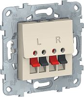 Розетка аудио без рамки Schneider Electric Unica New 1-м бежевый Schneider Electric — купить по цене от 1&nbsp;255 ₽ | ПрофБезопасность