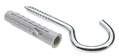 Дюбель Fischer UX 6X35 R с кромкой  + шуруп-полукольцо (4 шт). пакет