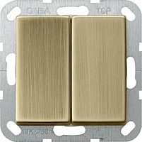 Выключатель кнопочный без рамки Gira ClassiX 2-кл. бронза Gira — купить по цене от 3&nbsp;860 ₽ | ПрофБезопасность