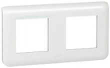 Рамка горизонтальная Legrand Mosaic 2-м. 4 мод. белый