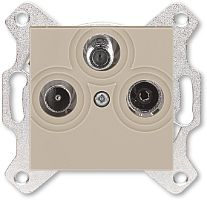 Розетка TV+R+SAT Оконечная без рамки ABB EPJ Levit 1-м. кофе макиато