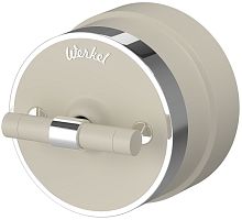 Выключатель-ретро пластик Werkel Retro Vintage 2-кл. слоновая кость матовый/хром